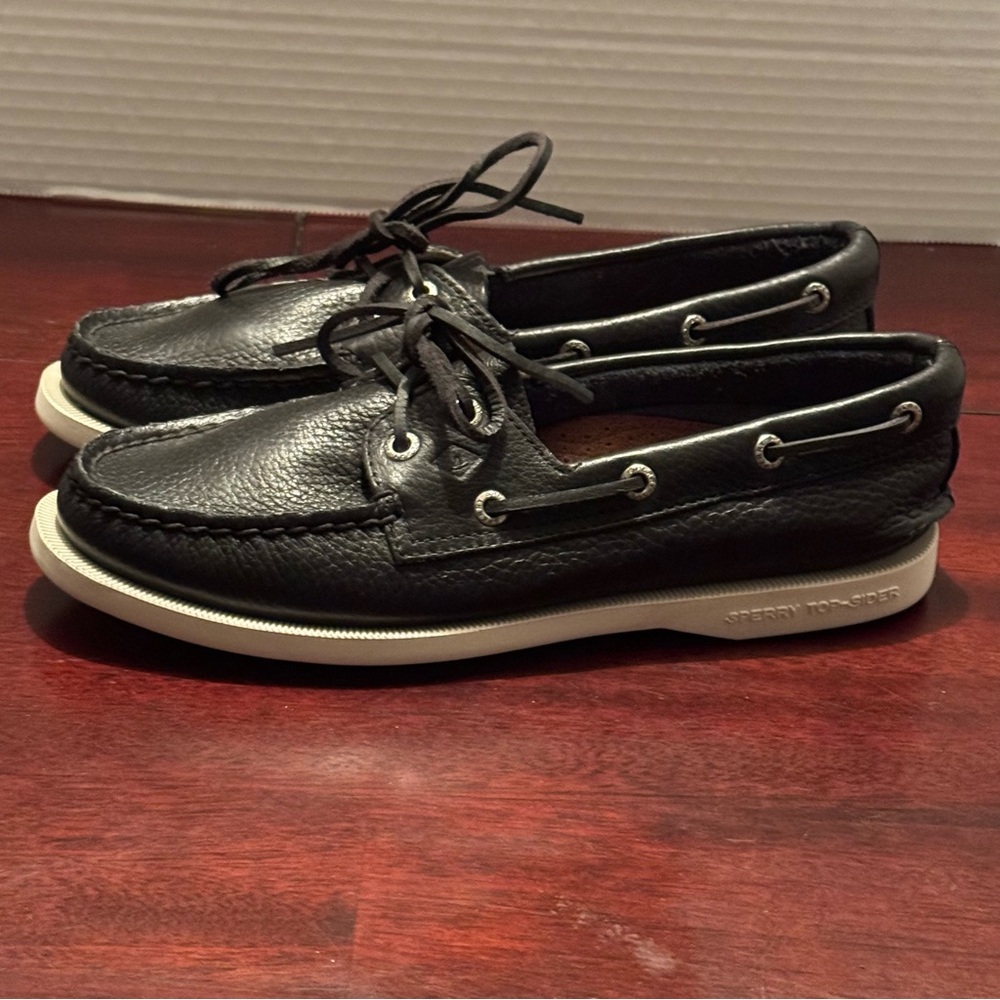 Sperry Top Sider Black Boat Shoes Women’s Size 5